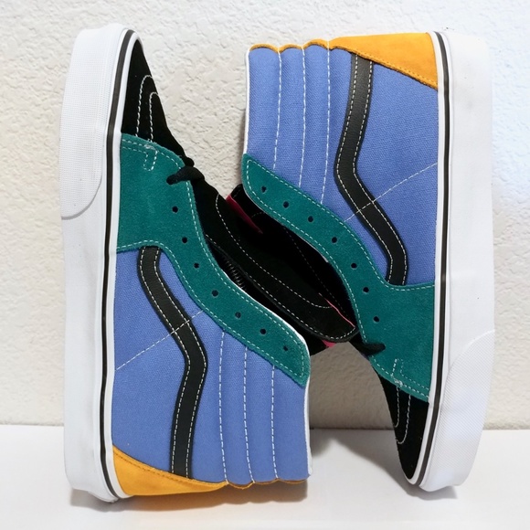 Vans Sk8-Hi Mix & Match Cadmium Tidepool Sneakers - Picture 4 of 7